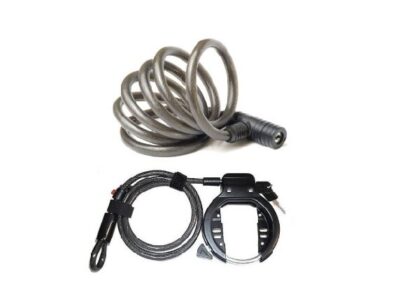 locks cable and mounted